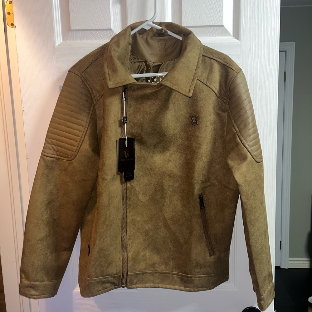 VG World Collection Suede Tan Jacket (NWT)